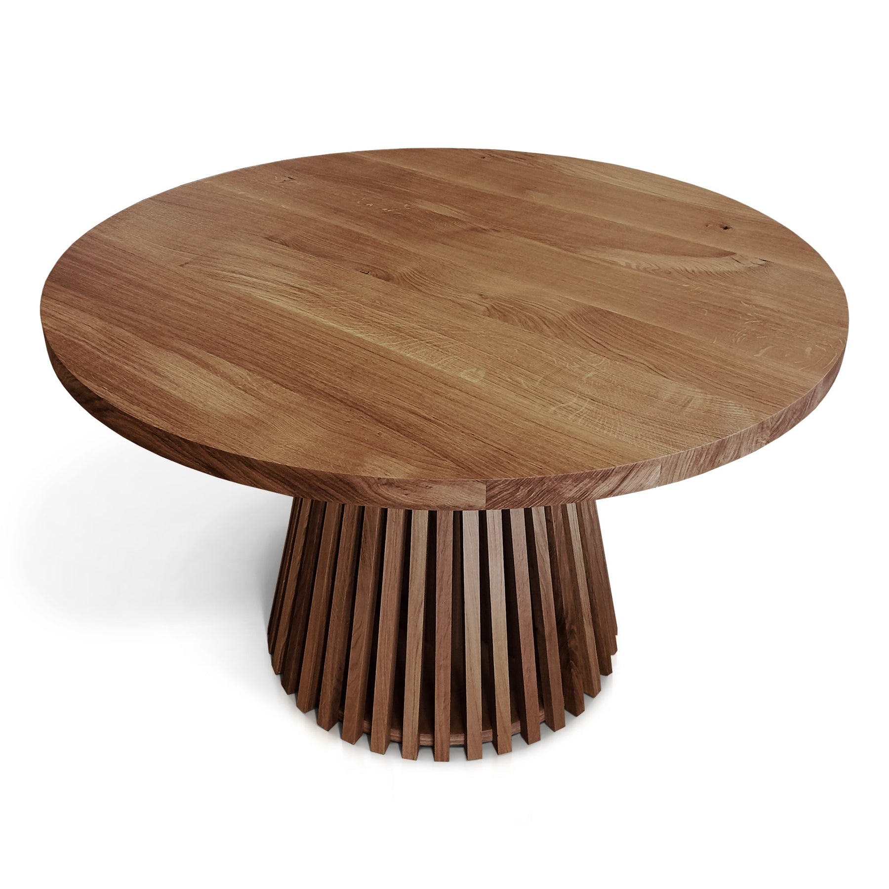 Vivien Round Extendable Dining Table in Chocolate Oak