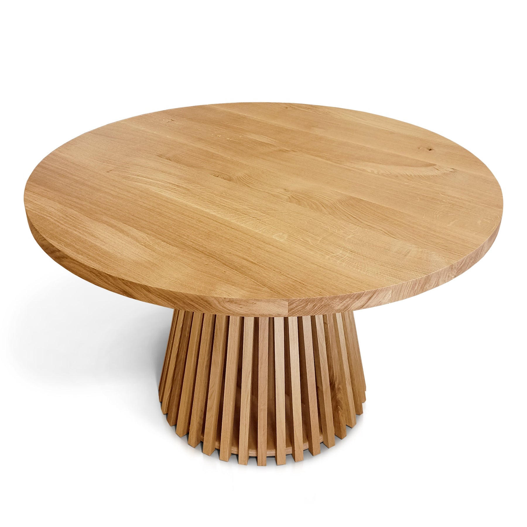 Vivien Round Extendable Dining Table in Solid Oak