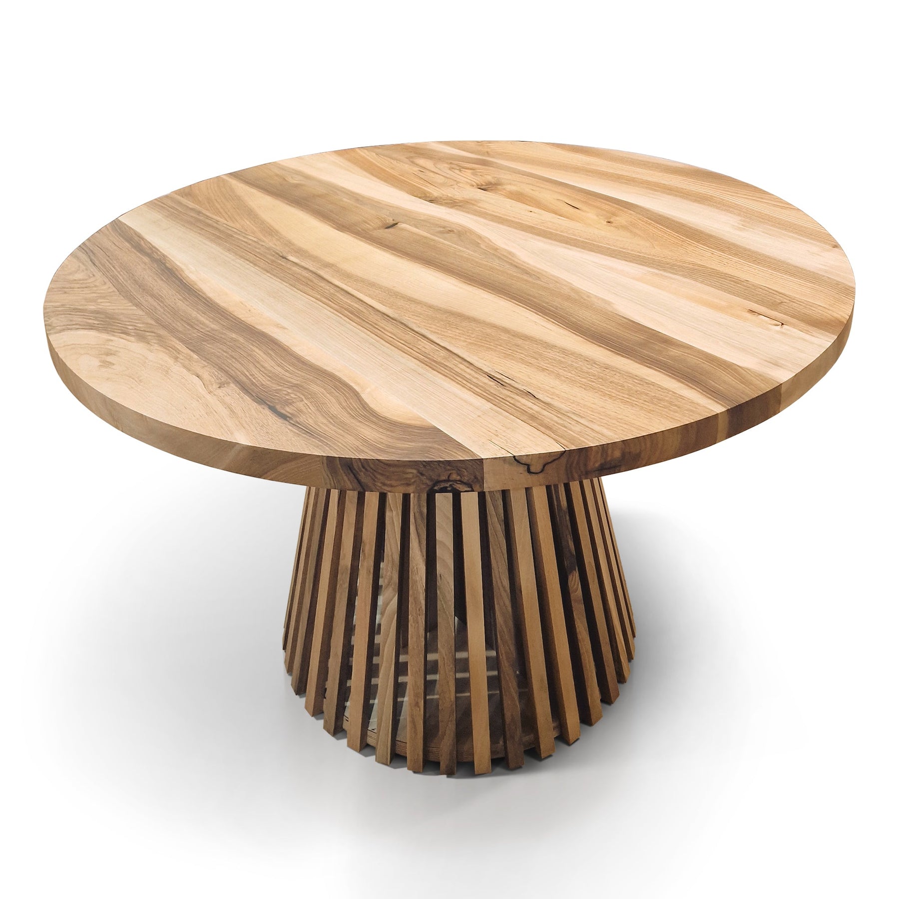 Vivien Round Extendable Dining Table in Solid Walnut