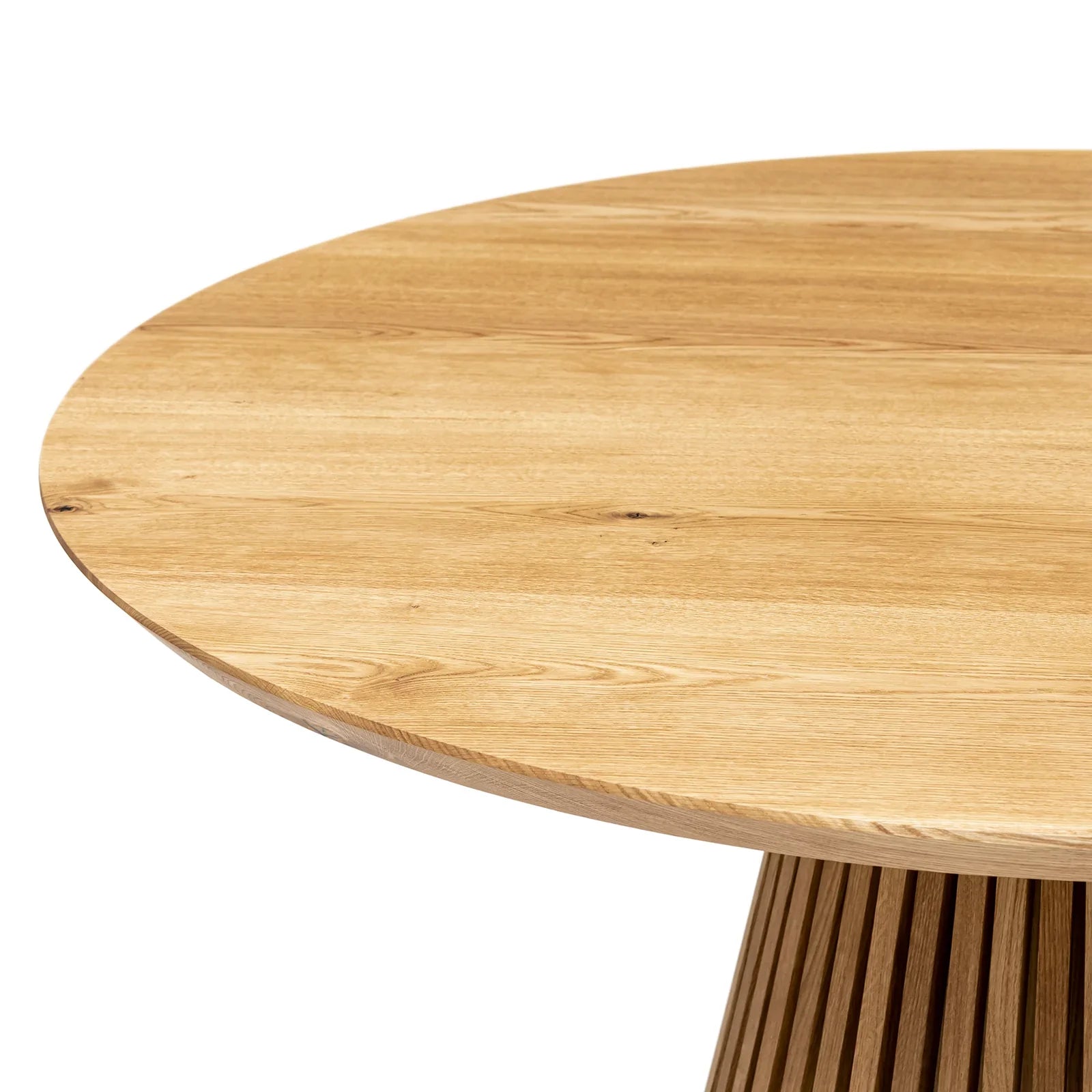 Vivien Round Extendable Dining Table in Solid Oak