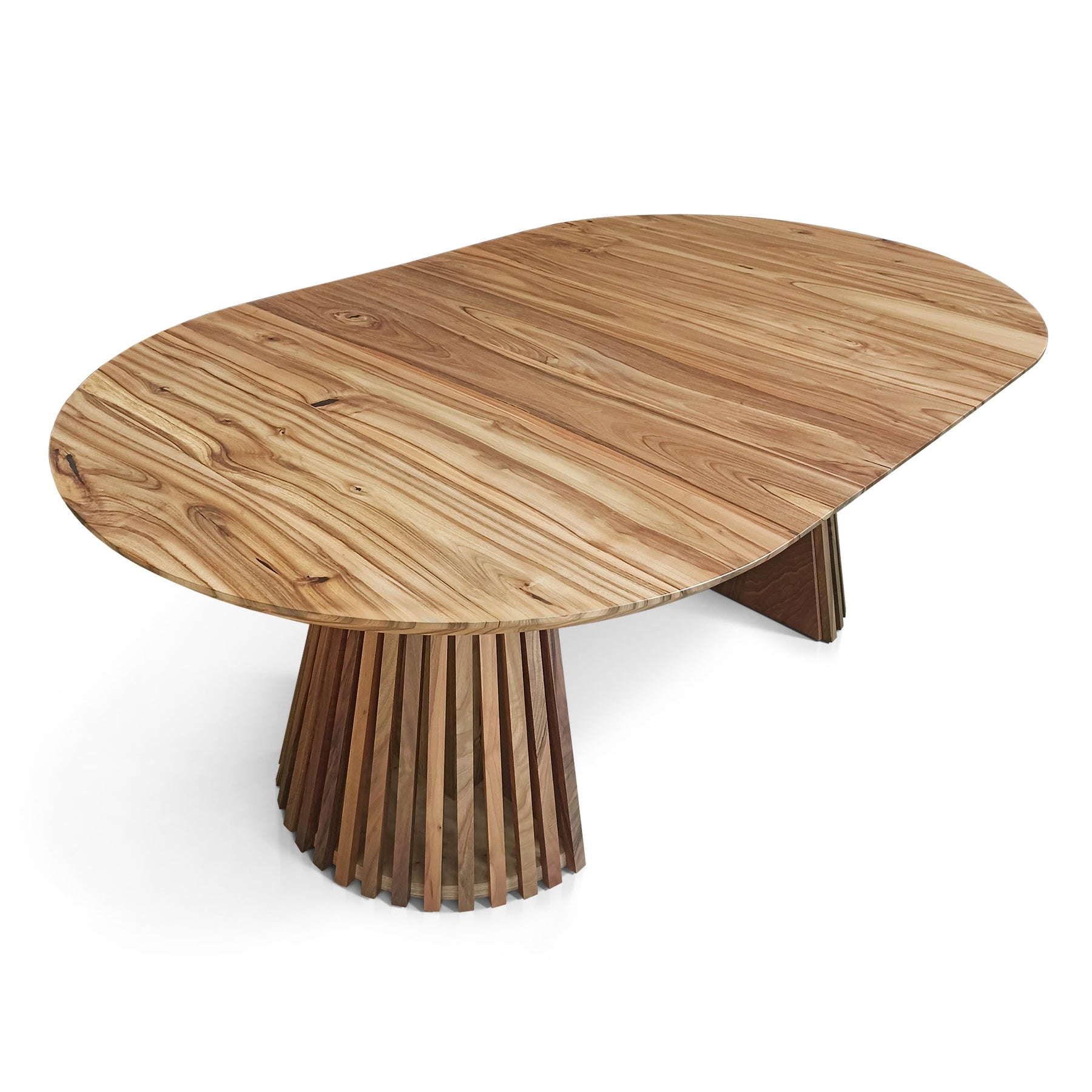 Vivien Round Extendable Dining Table in Solid Walnut