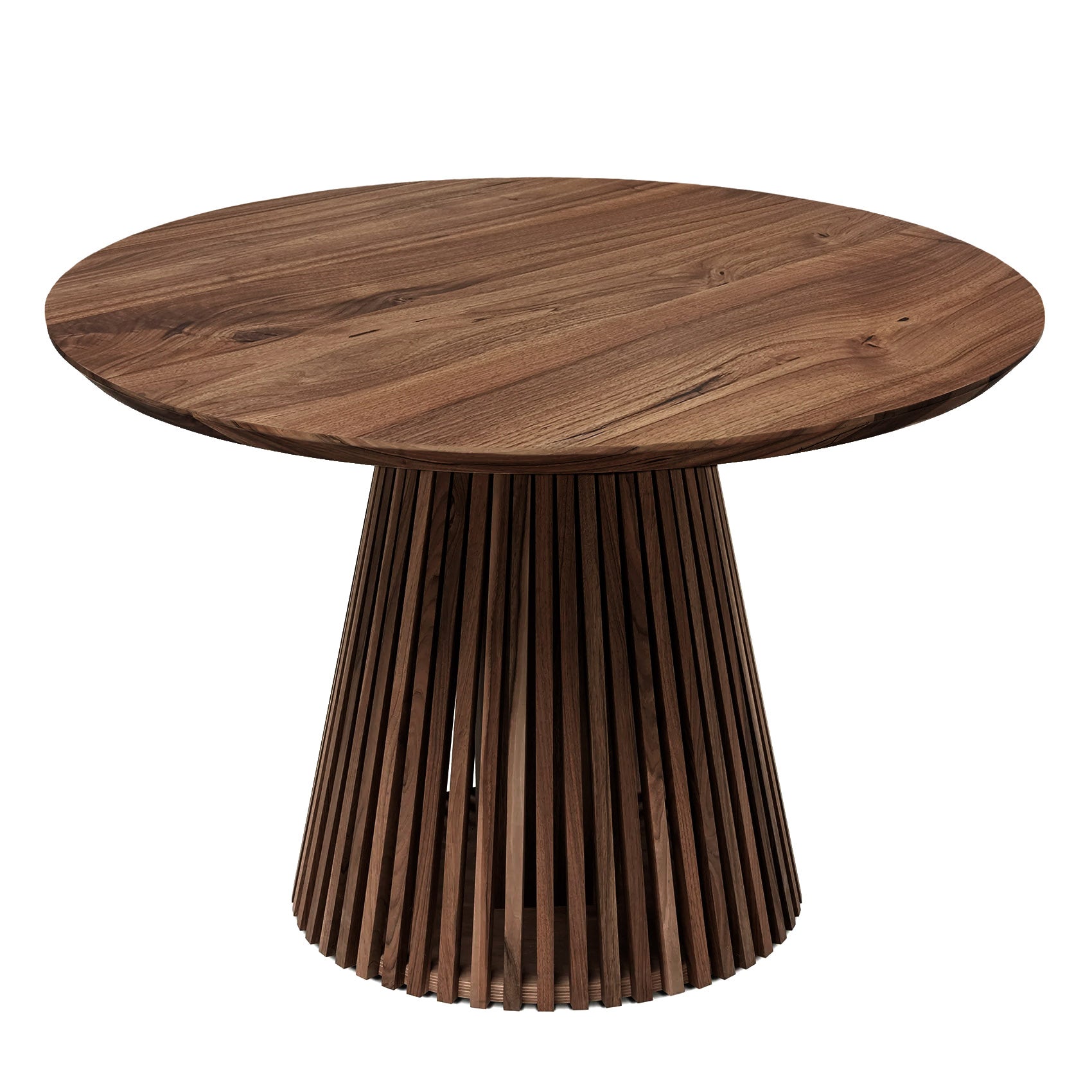 Vivien Round Extendable Dining Table in Chocolate Walnut