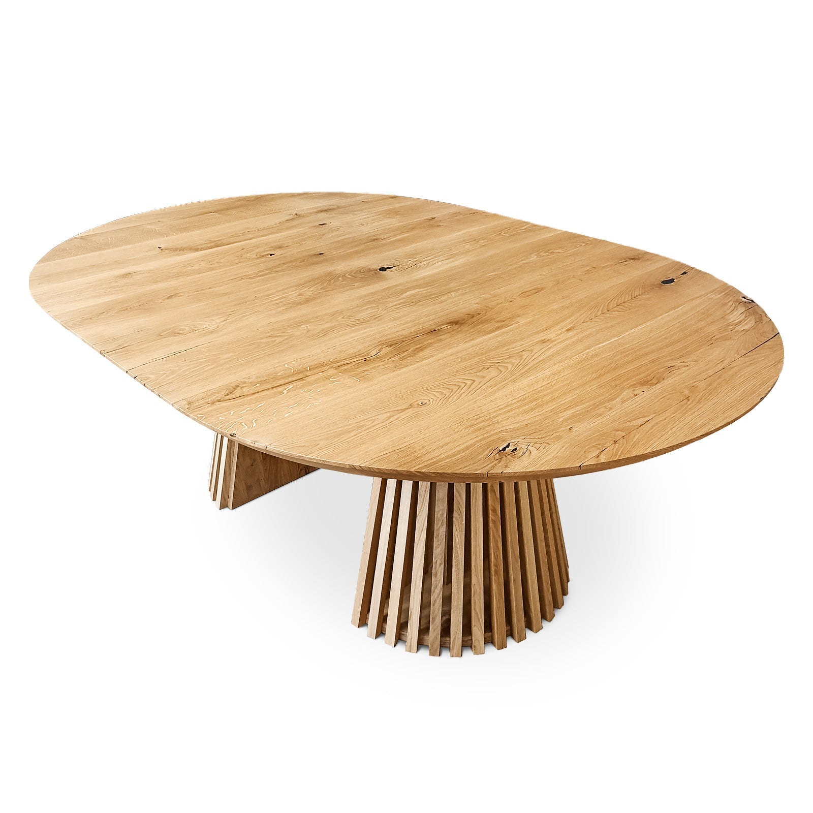 Vivien Round Extendable Dining Table in Solid Oak