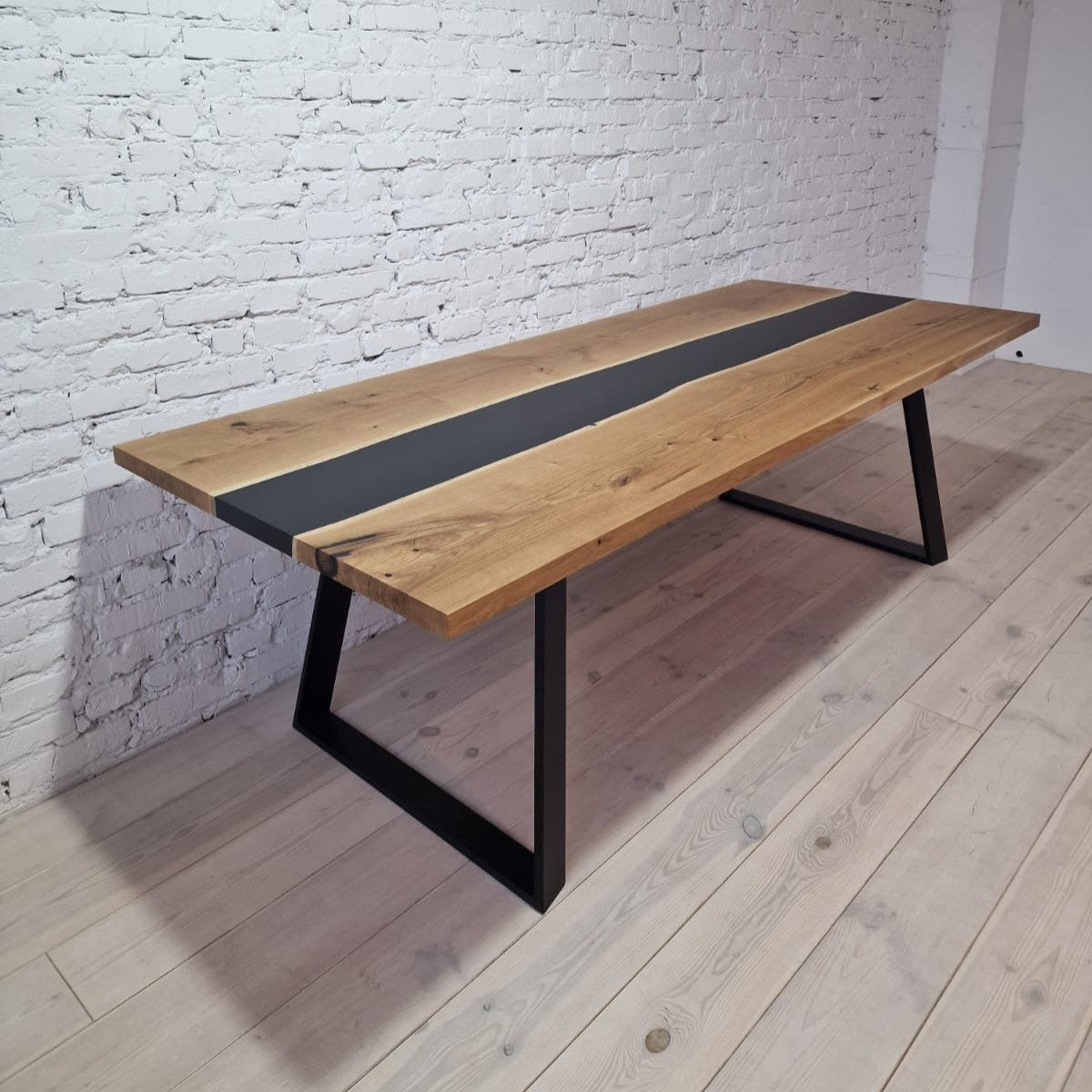 Wabi Black Epoxy Walnut Table