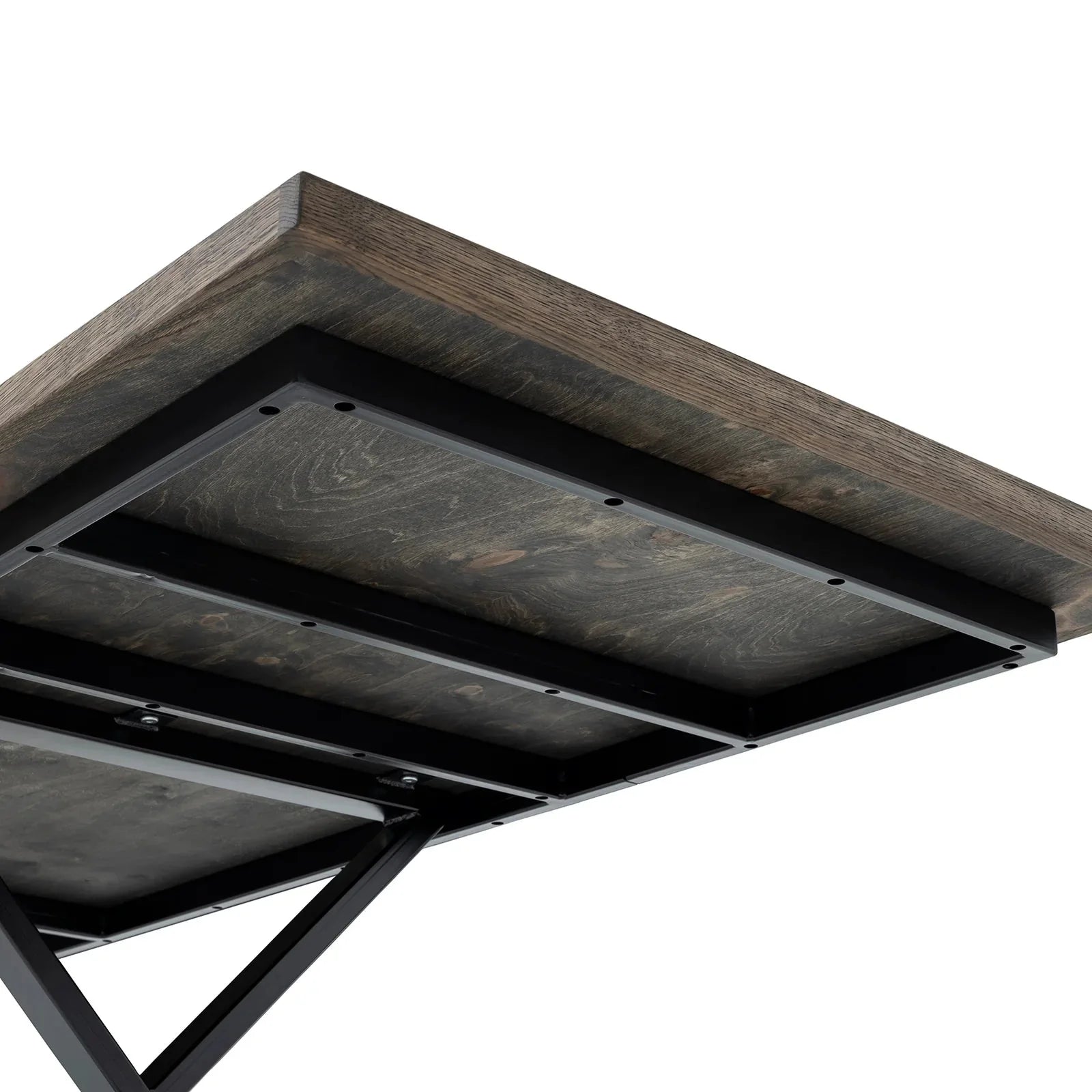 Astrid Charcoal Herringbone Dining Table Extendable