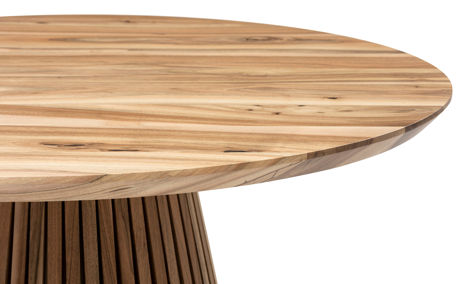 Vivien Round Extendable Dining Table in Solid Walnut