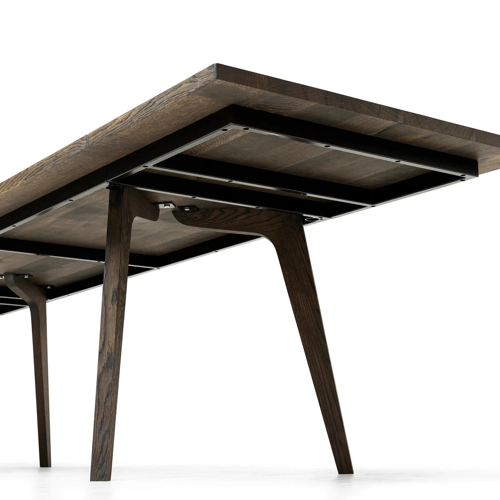 Aurora Extendable Dining Table in Charcoal Oak