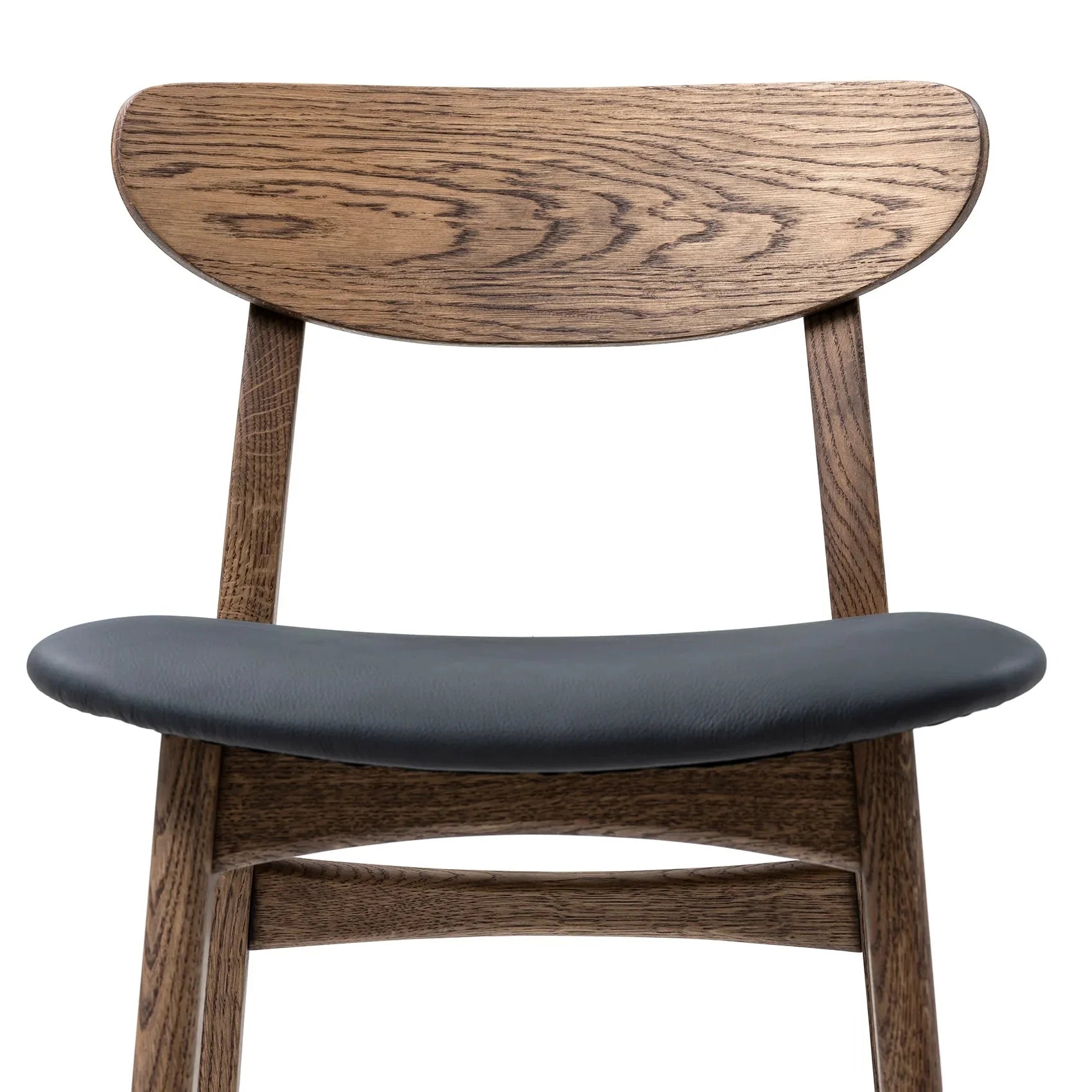 Oak Bar Stool Leather