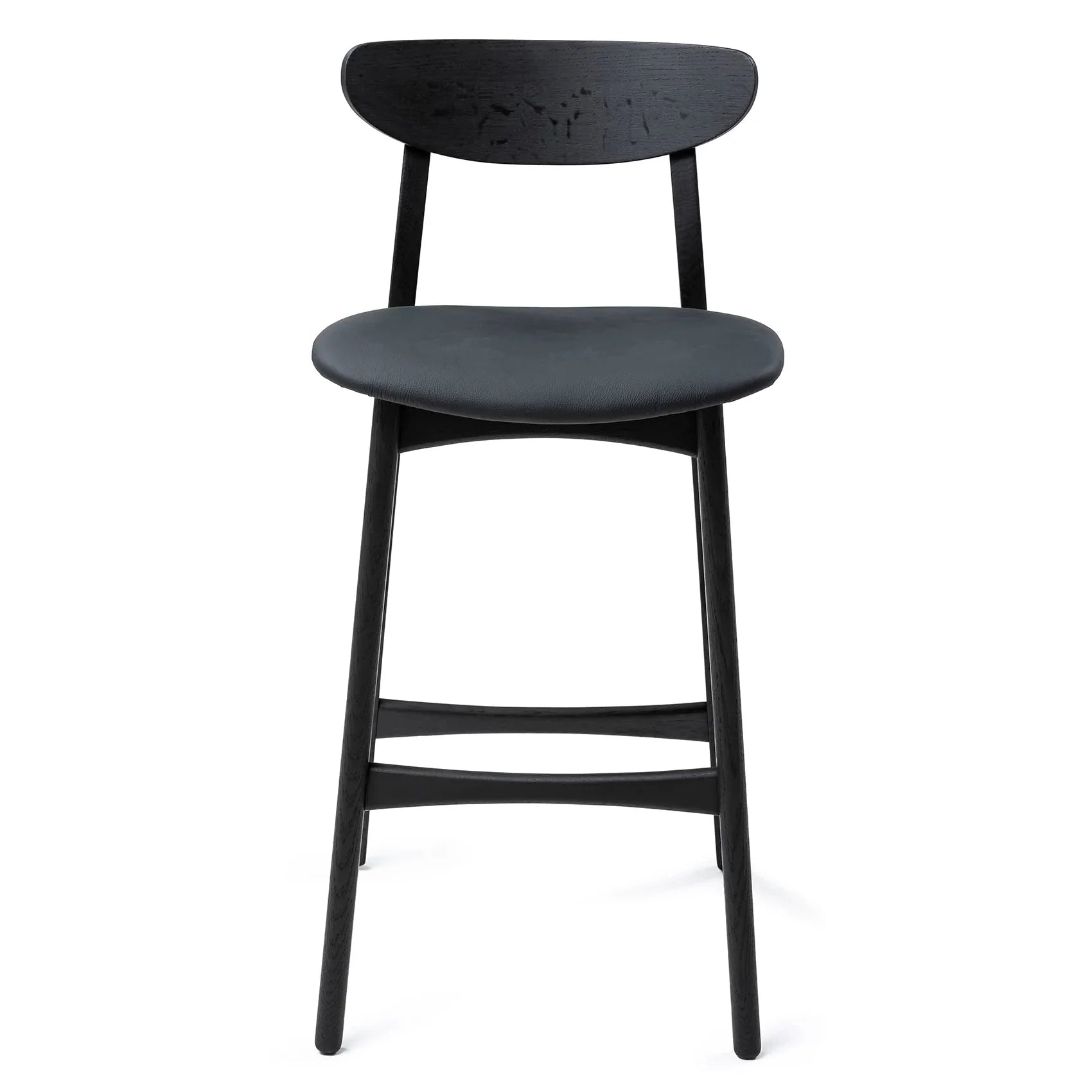 Oak Bar Stool Leather