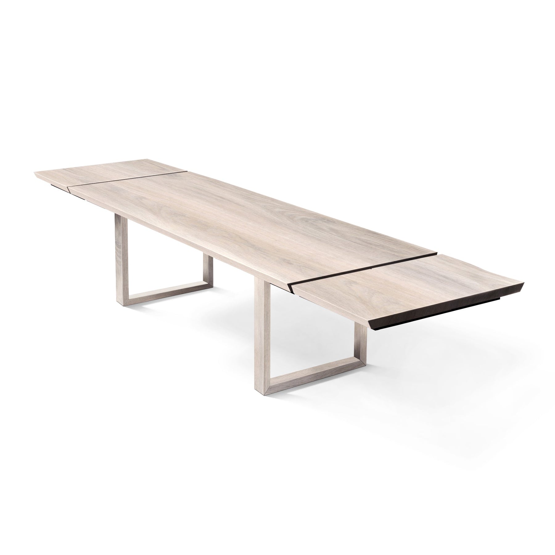 Eva Extendable Dining Table, Light Oak