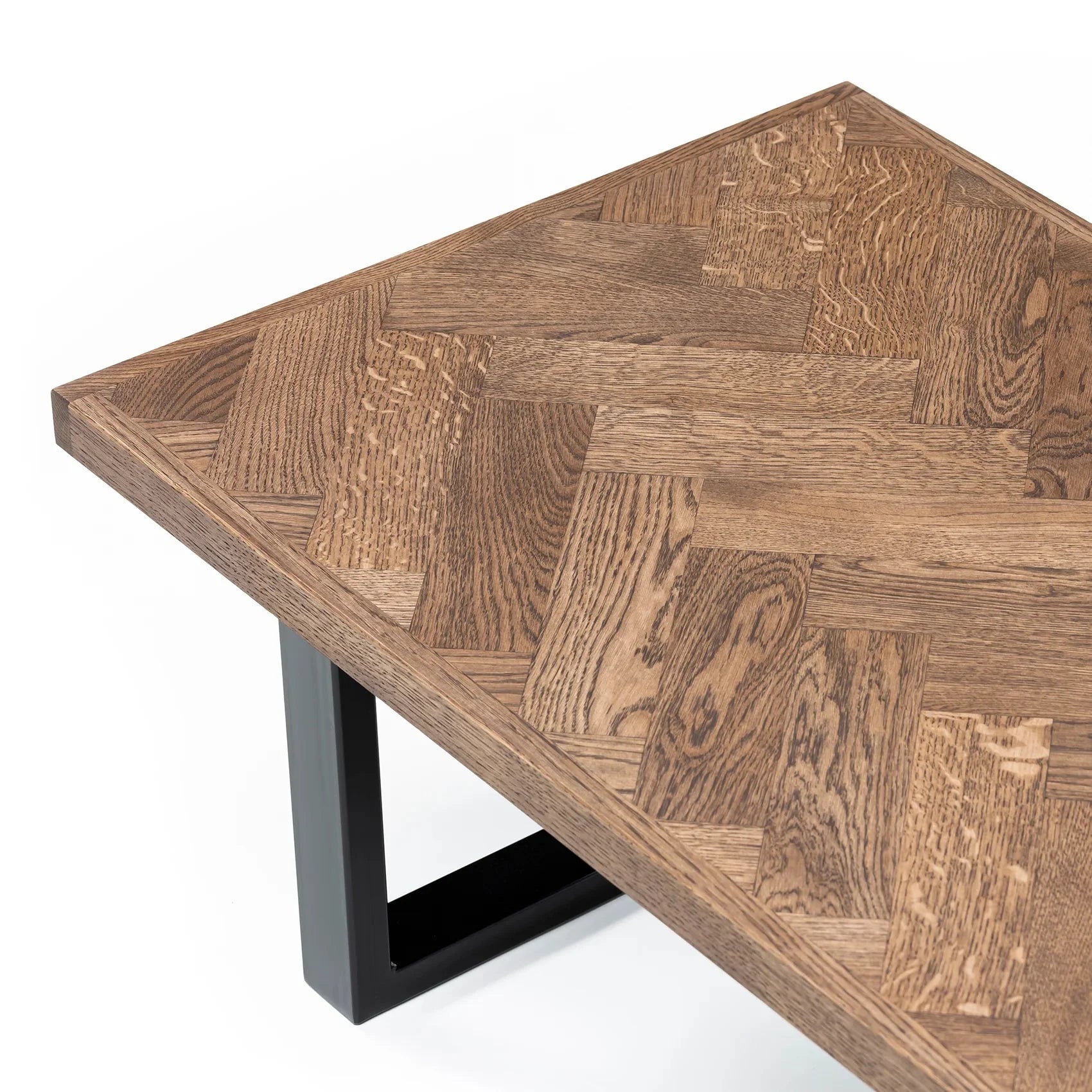 Astrid Chocolate Oak Herringbone Coffee Table