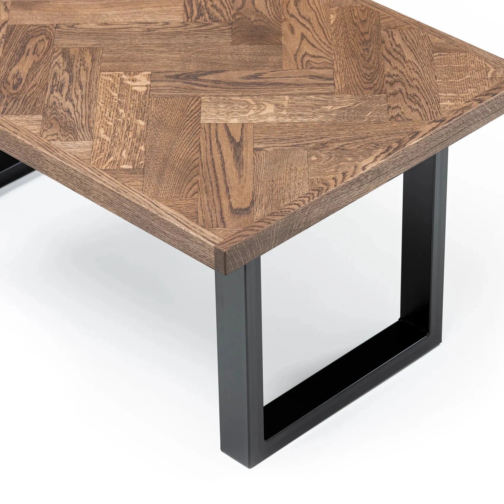 Astrid Chocolate Oak Herringbone Coffee Table