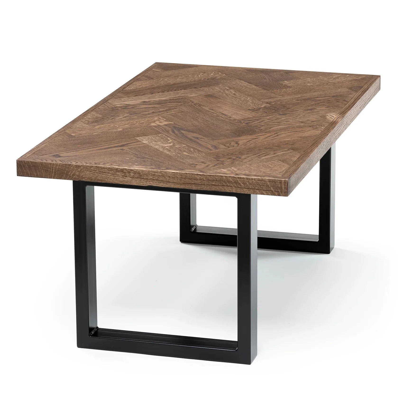 Astrid Chocolate Oak Herringbone Coffee Table