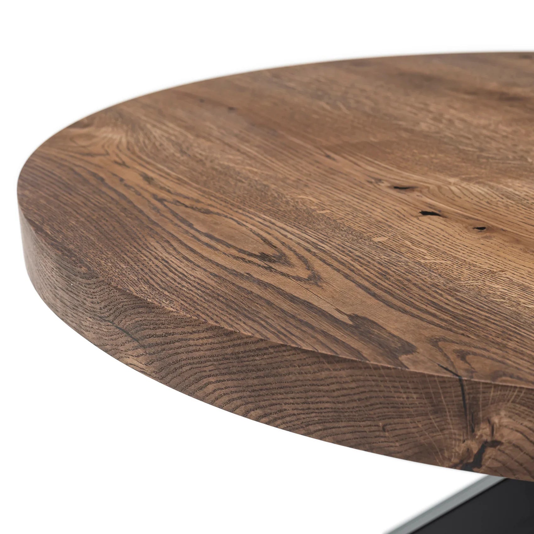 Beatrice Round Coffee Table in Dark Oak