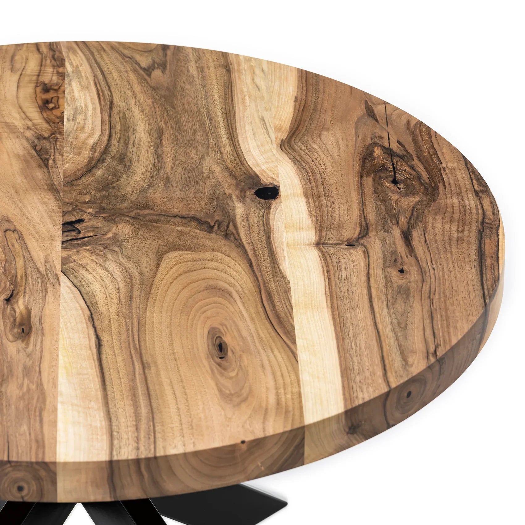 Beatrice Round Walnut Coffee Table