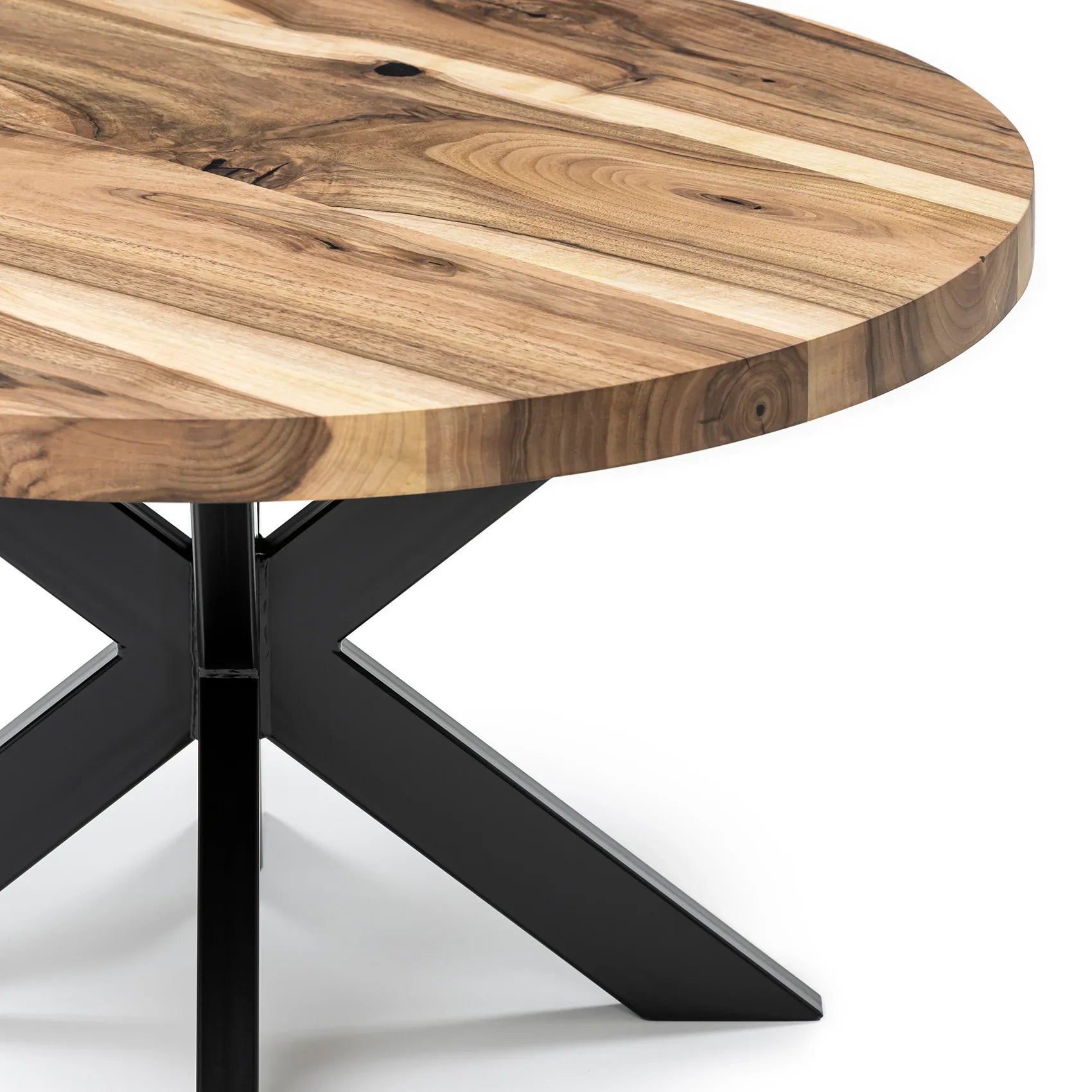 Beatrice Round Walnut Coffee Table