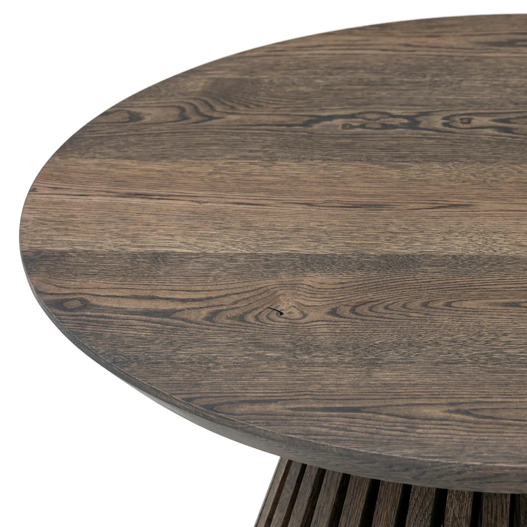 Vivien Charcoal Round Oak Coffee Table