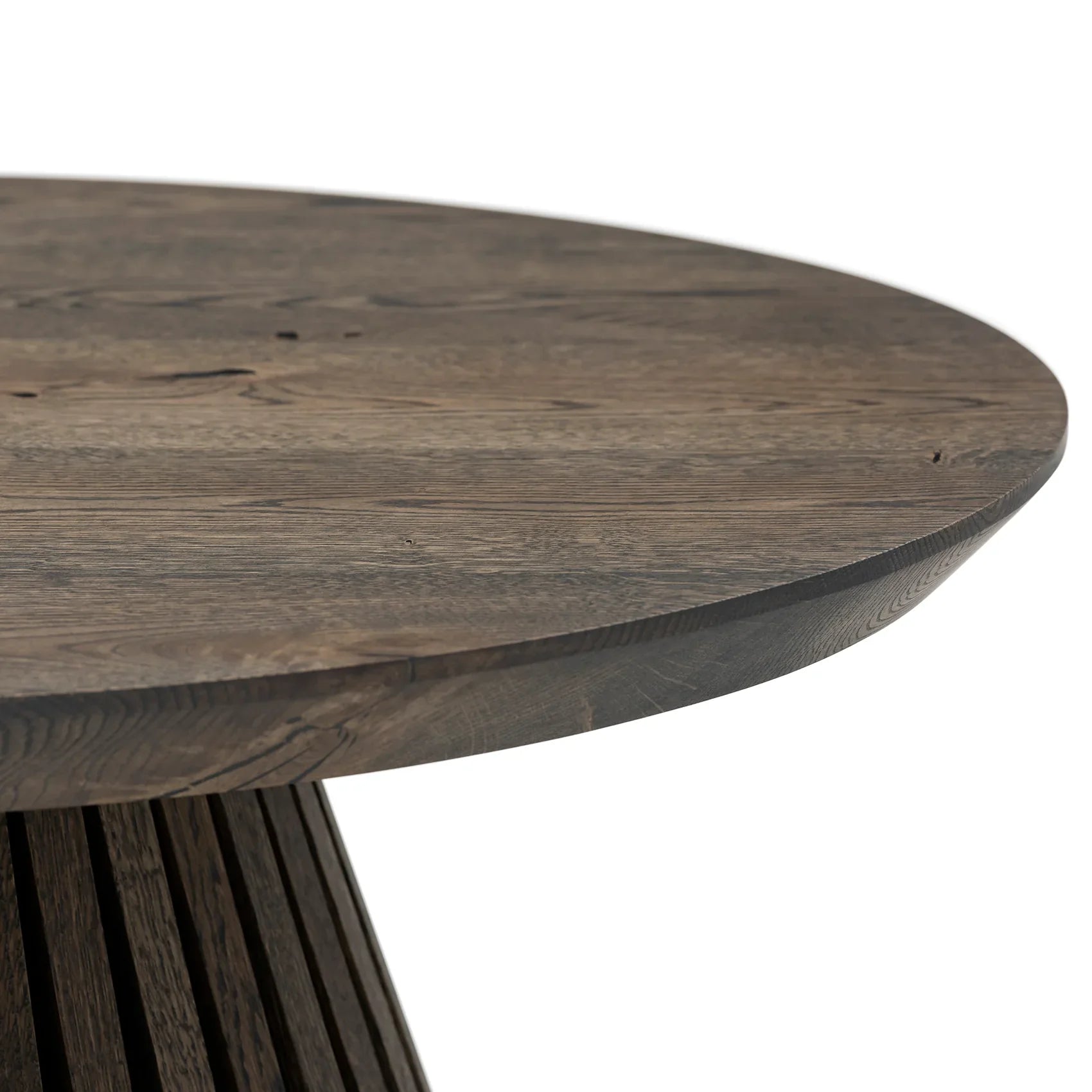 Vivien Charcoal Round Oak Coffee Table