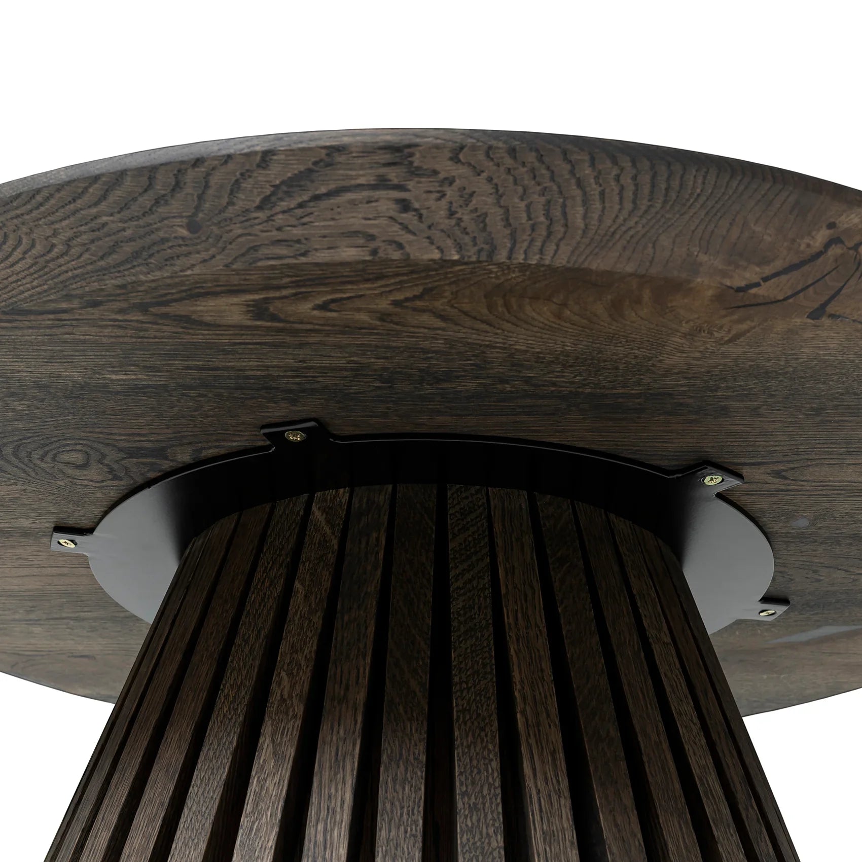 Vivien Charcoal Round Oak Coffee Table