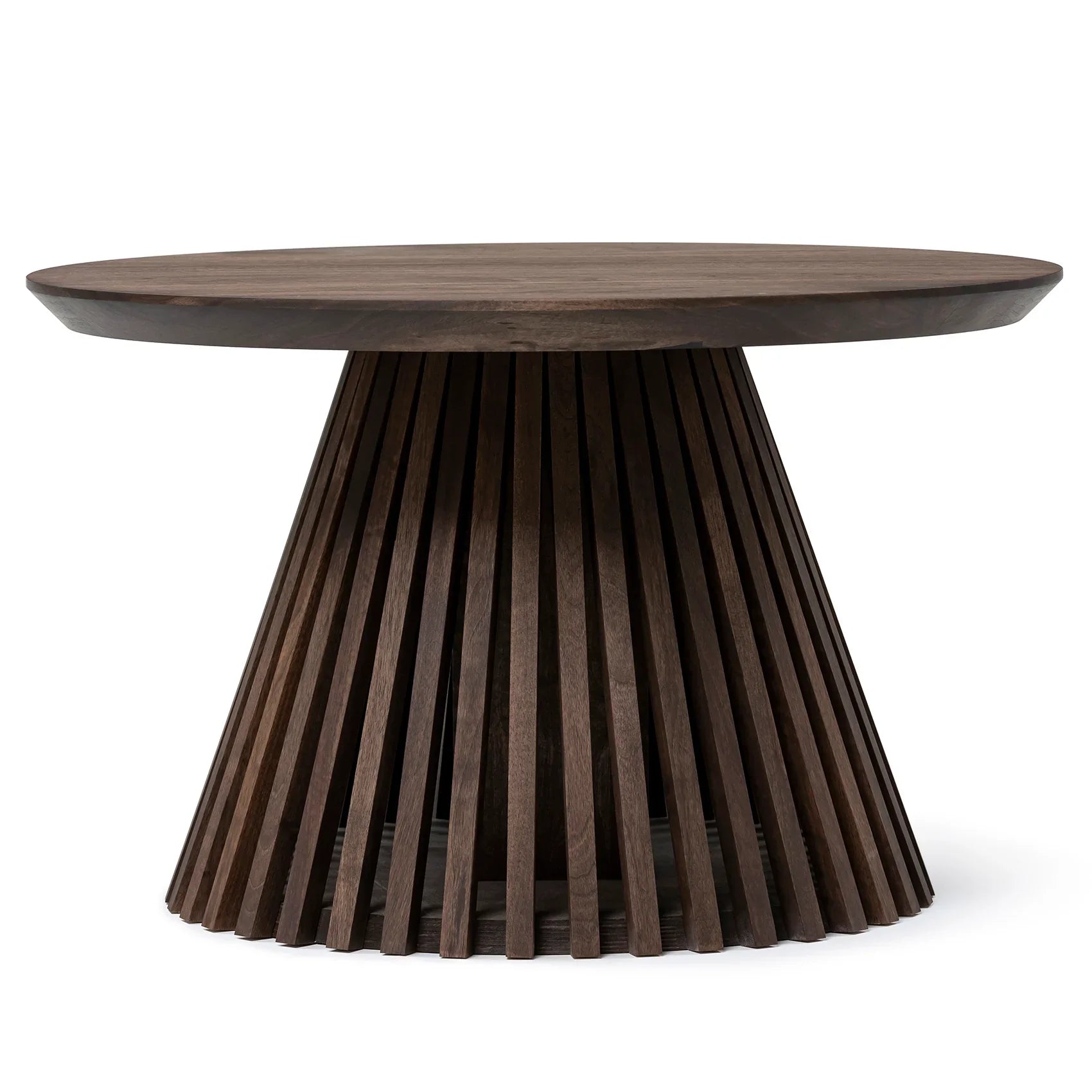 Vivien Round Coffee Table in Dark Walnut