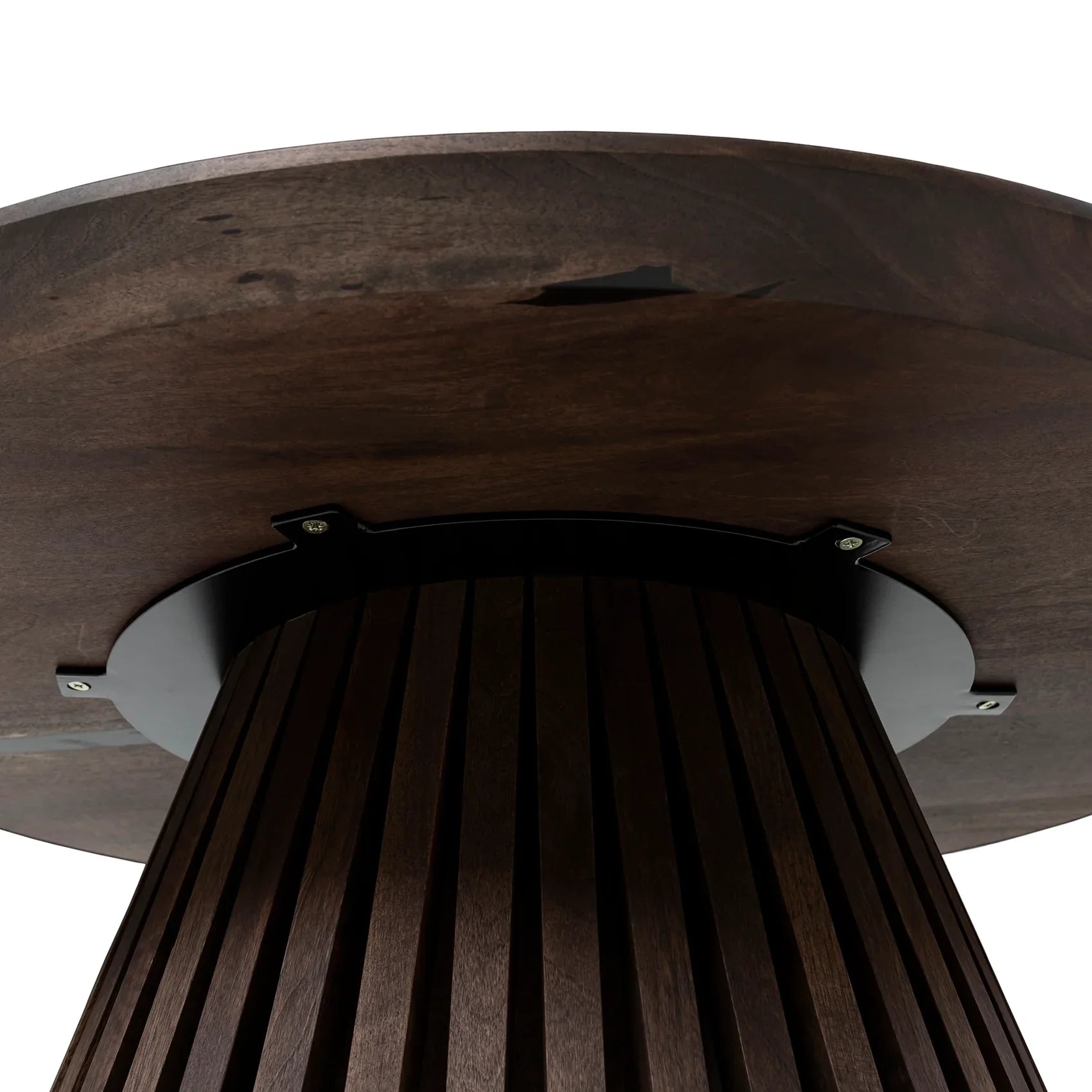 Vivien Round Coffee Table in Dark Walnut