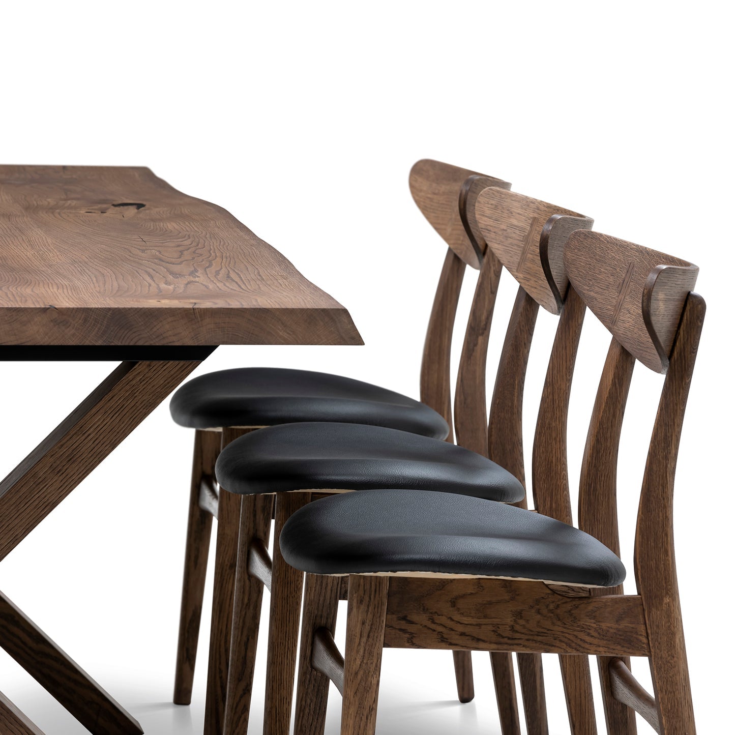 Eva Extendable Dining Table in Chocolate Oak