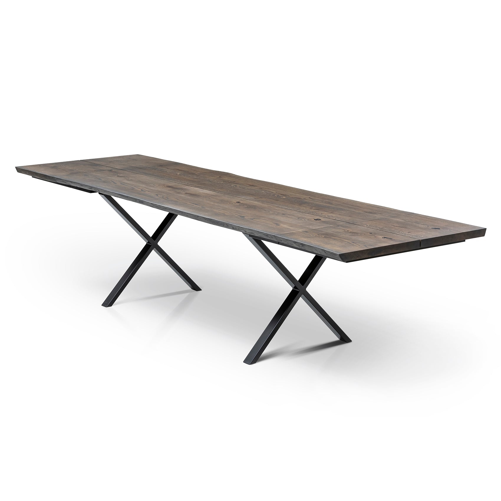 Eva Extendable Dining Table in Charcoal Oak