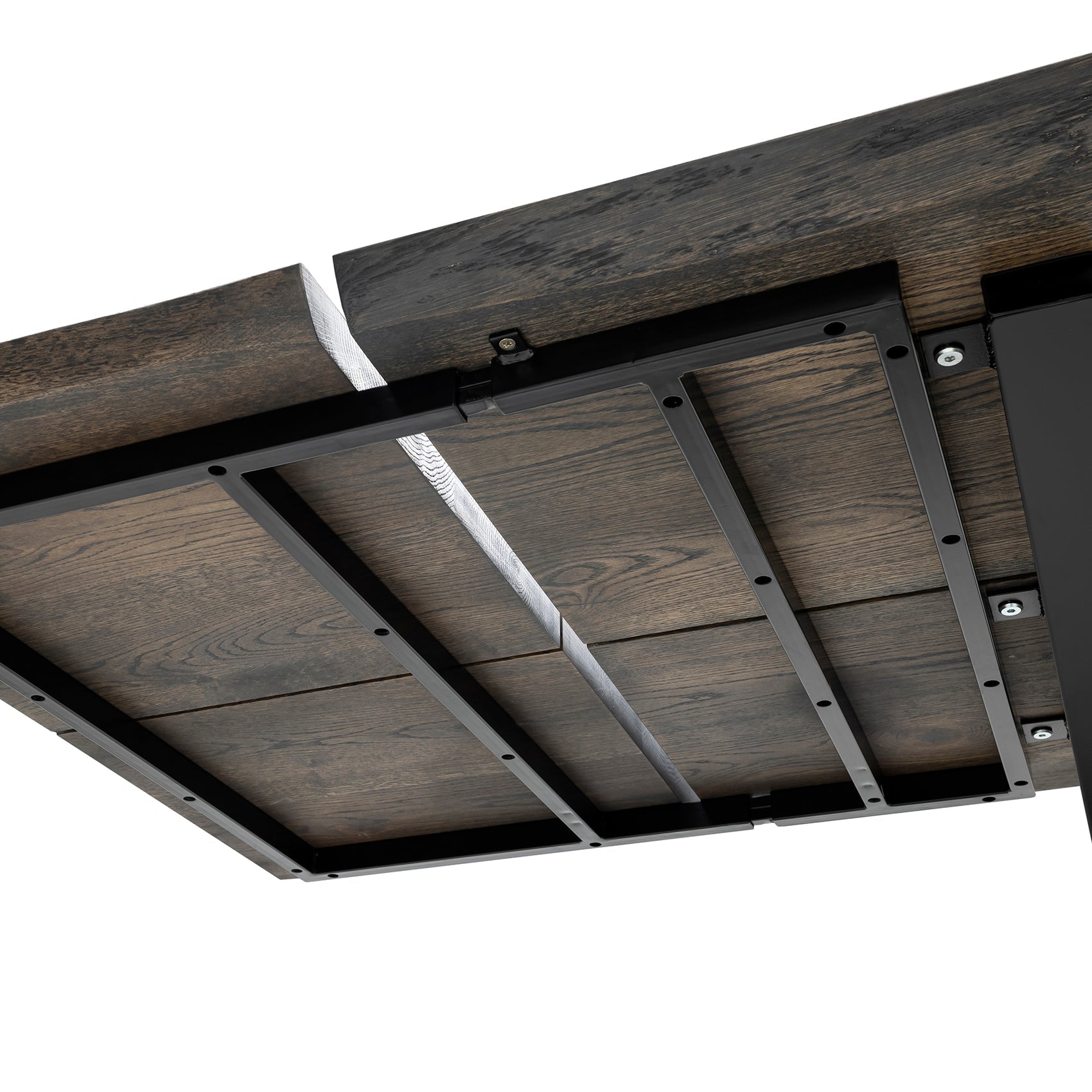 Eva Extendable Dining Table in Charcoal Oak
