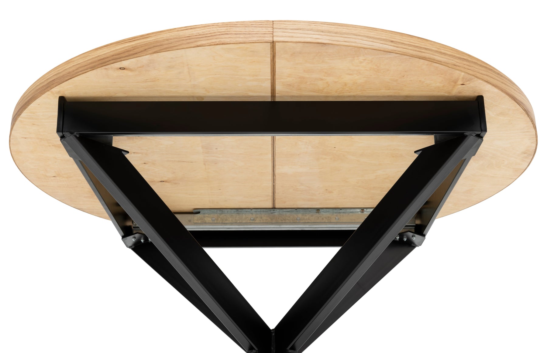 Astrid Round Extendable Parquet Dining Table