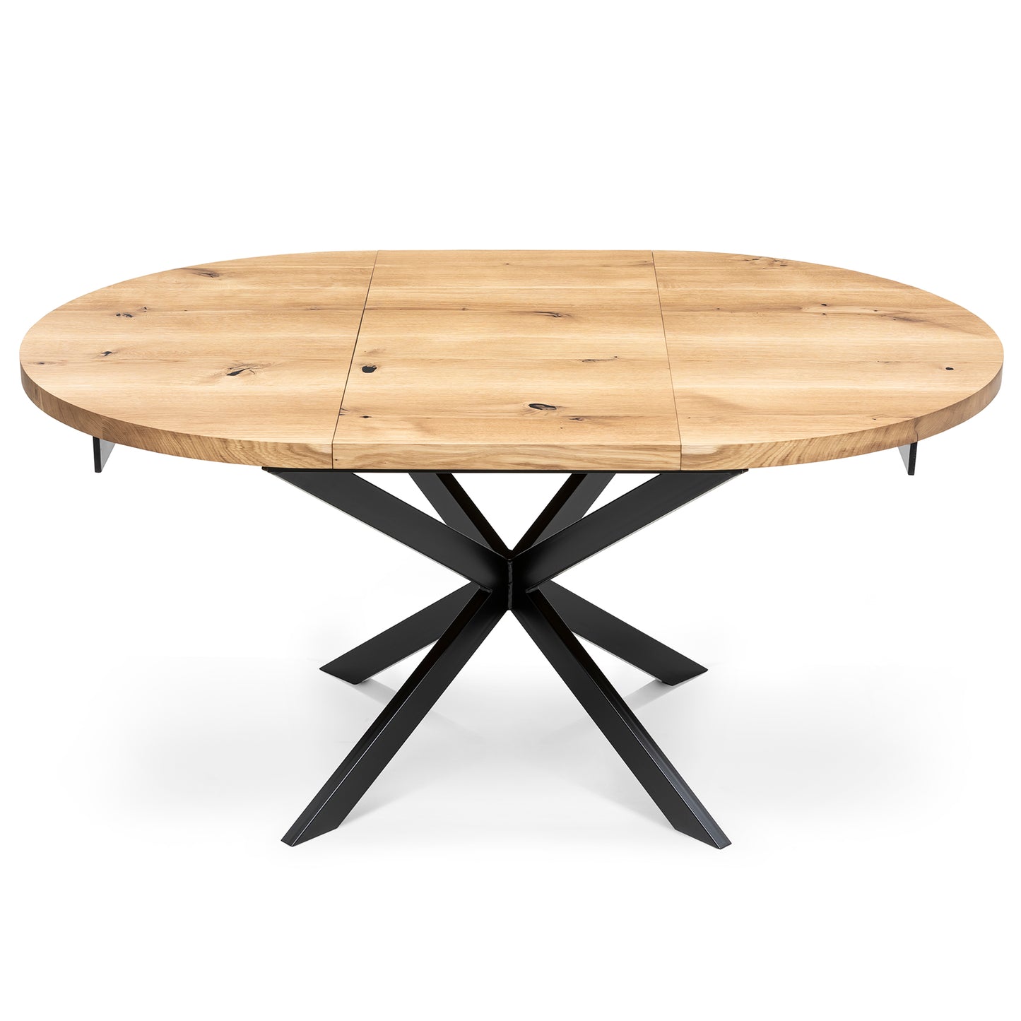 Beatrice Round Extendable Oak Dining Table in Solid Oak