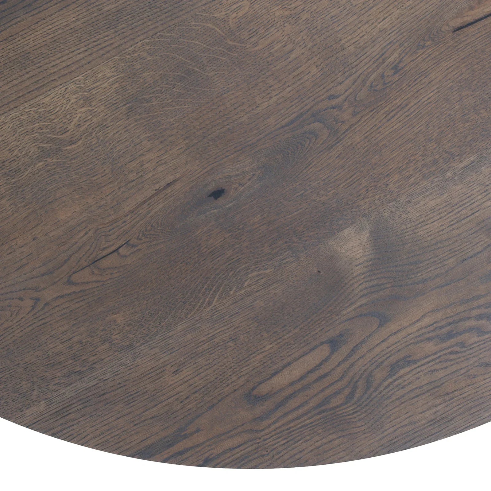 Beatrice Round Extendable Dining Table in Dark Oak