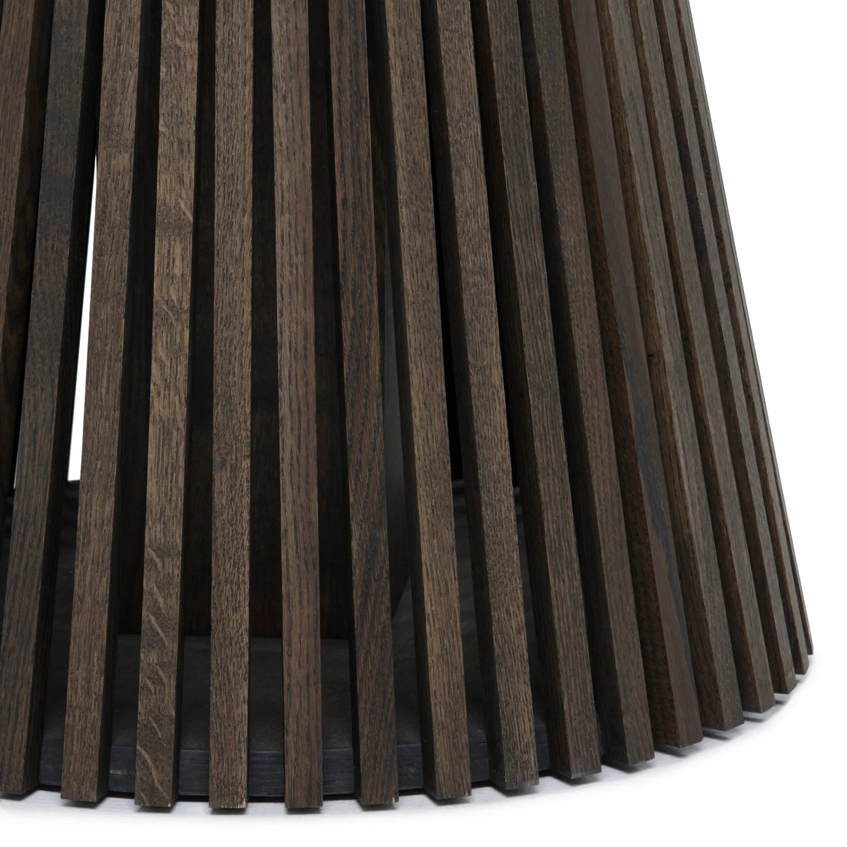 Vivien Round Extendable Dining Table in Charcoal Oak