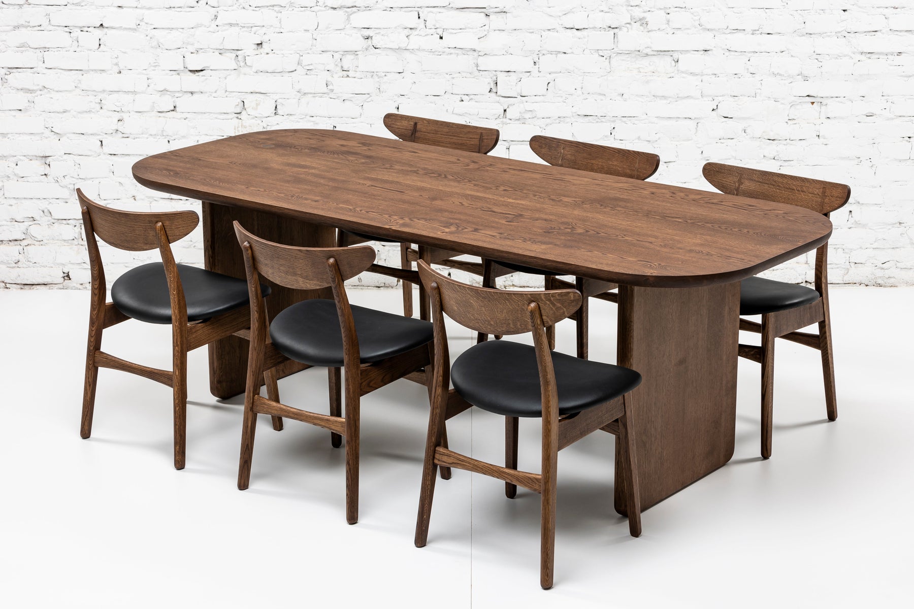 Heba Chocolate Dark Oak Dining Table