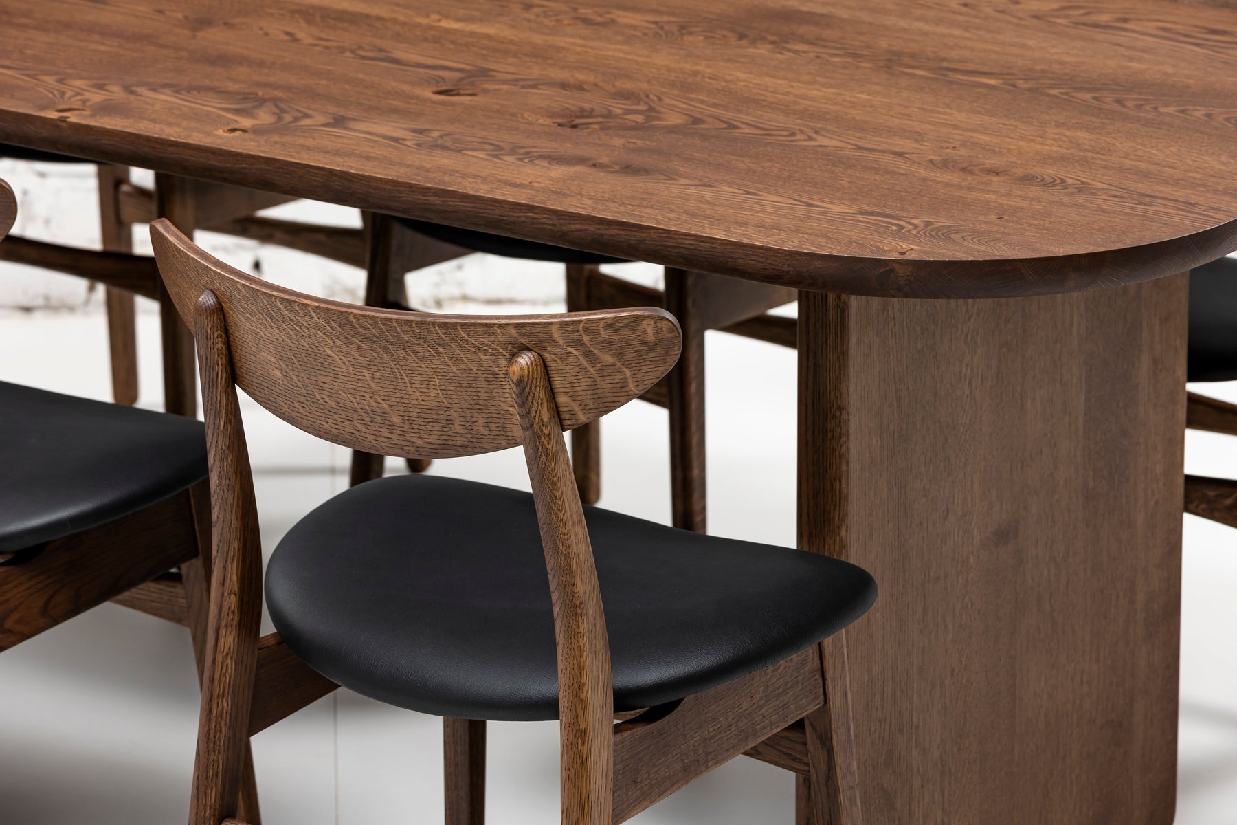 Heba Chocolate Dark Oak Dining Table