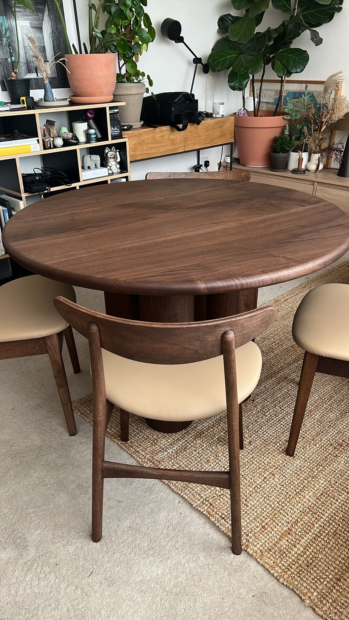 Eva Walnut Dining Chairs - 2 in stock