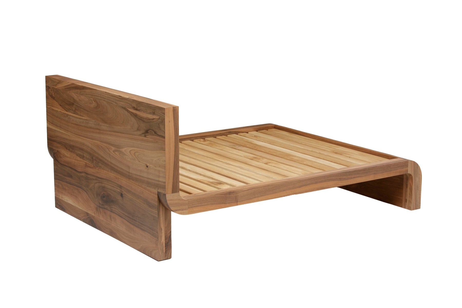 Emma Walnut Wood Bed