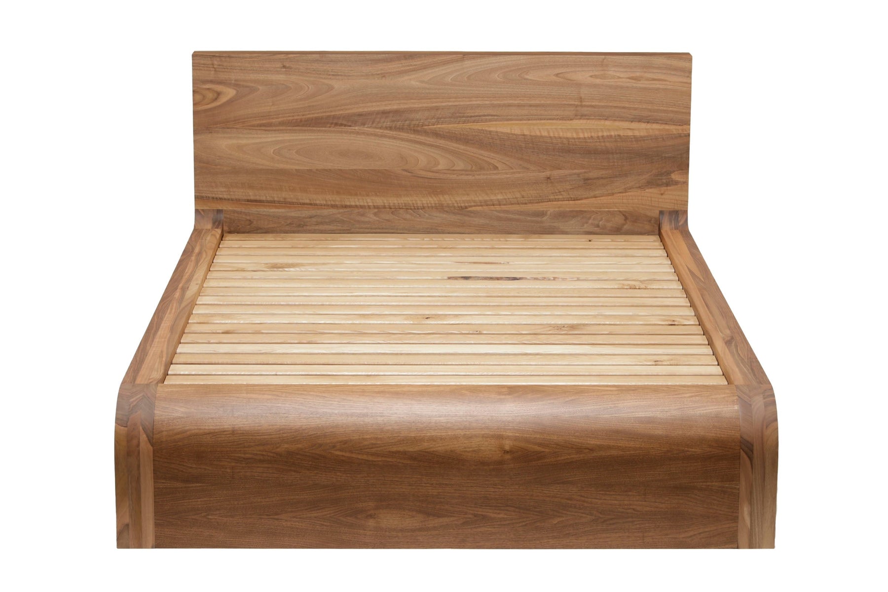 Emma Walnut Wood Bed