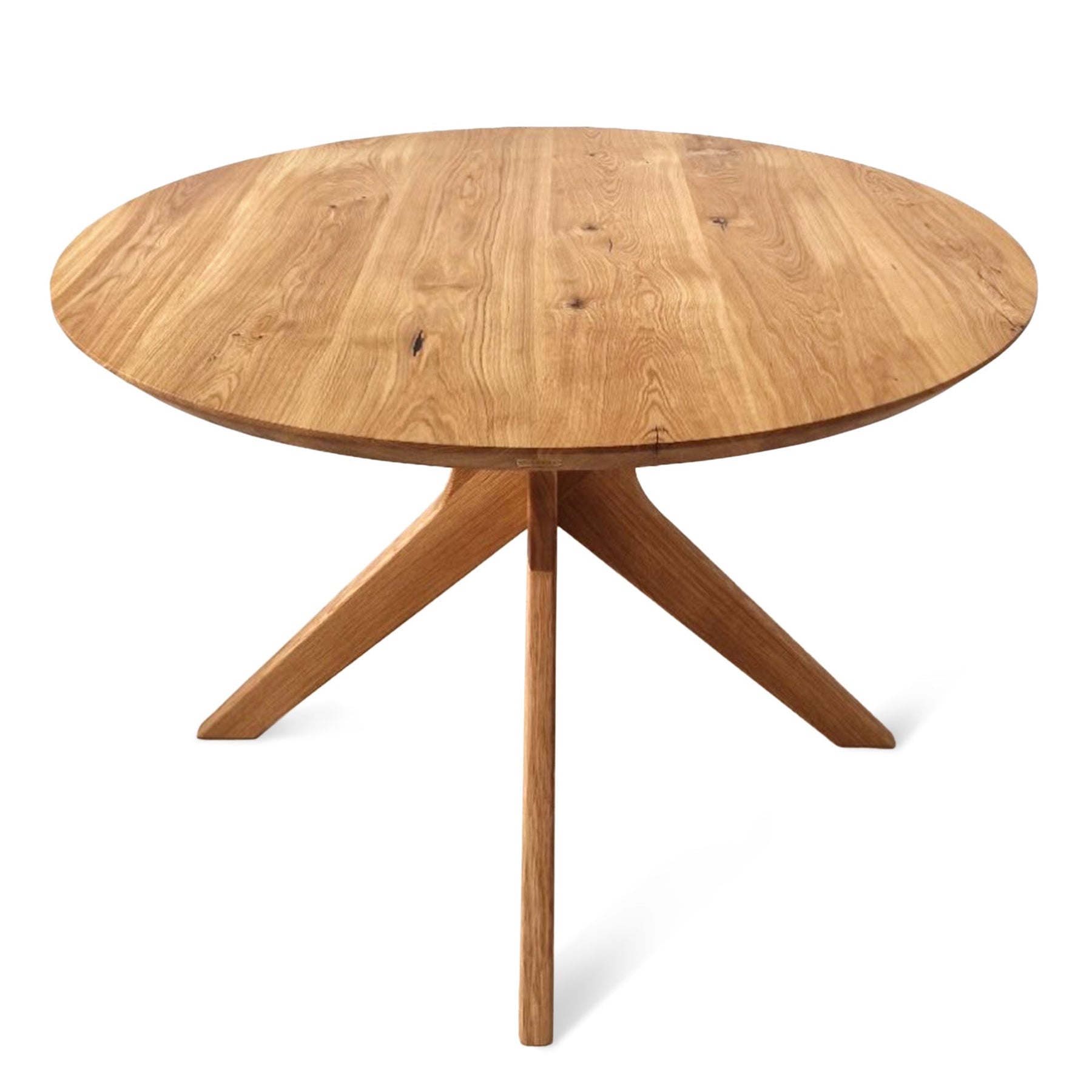 Bibi Extendable Round Dining Table in Solid Oak