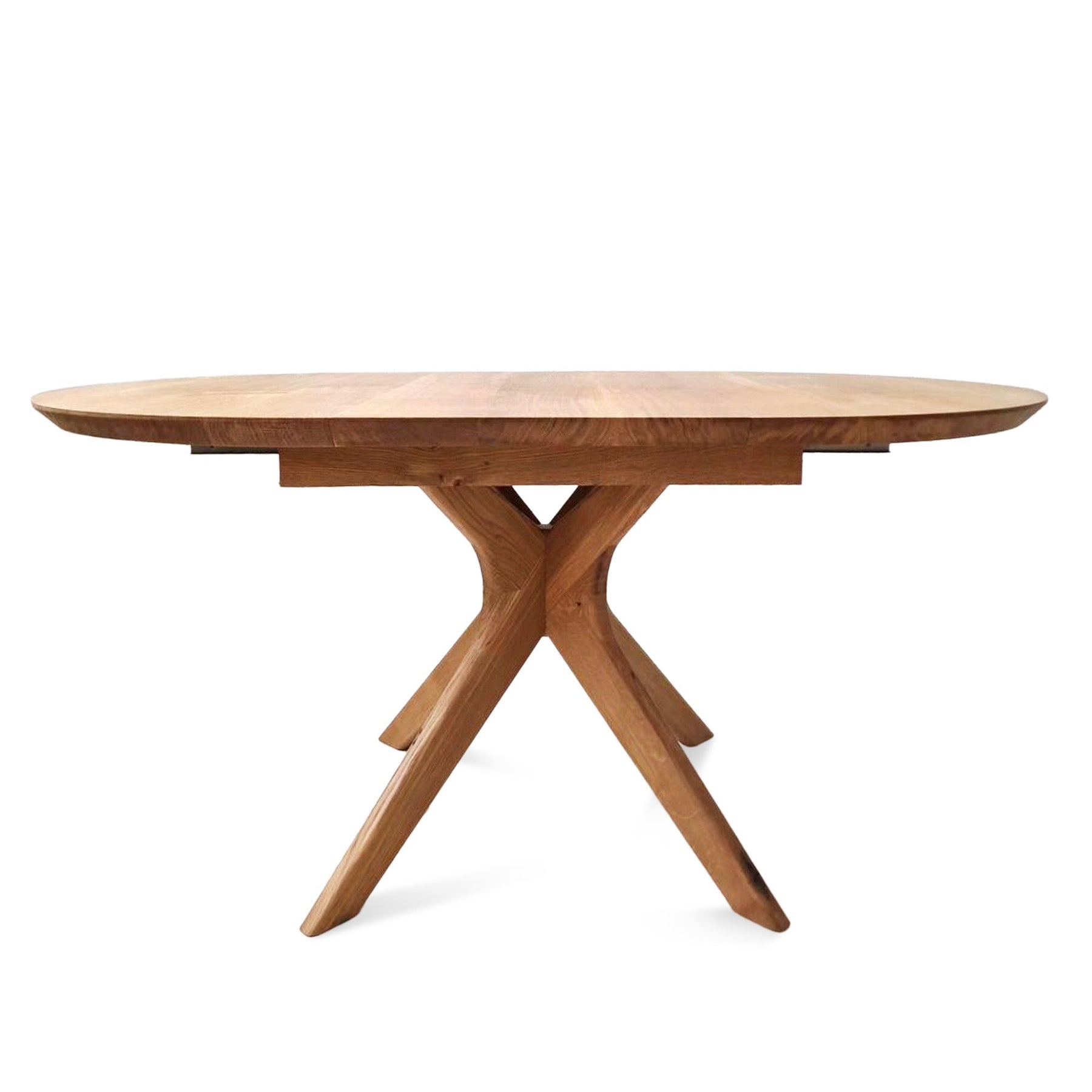Bibi Extendable Round Dining Table in Solid Oak