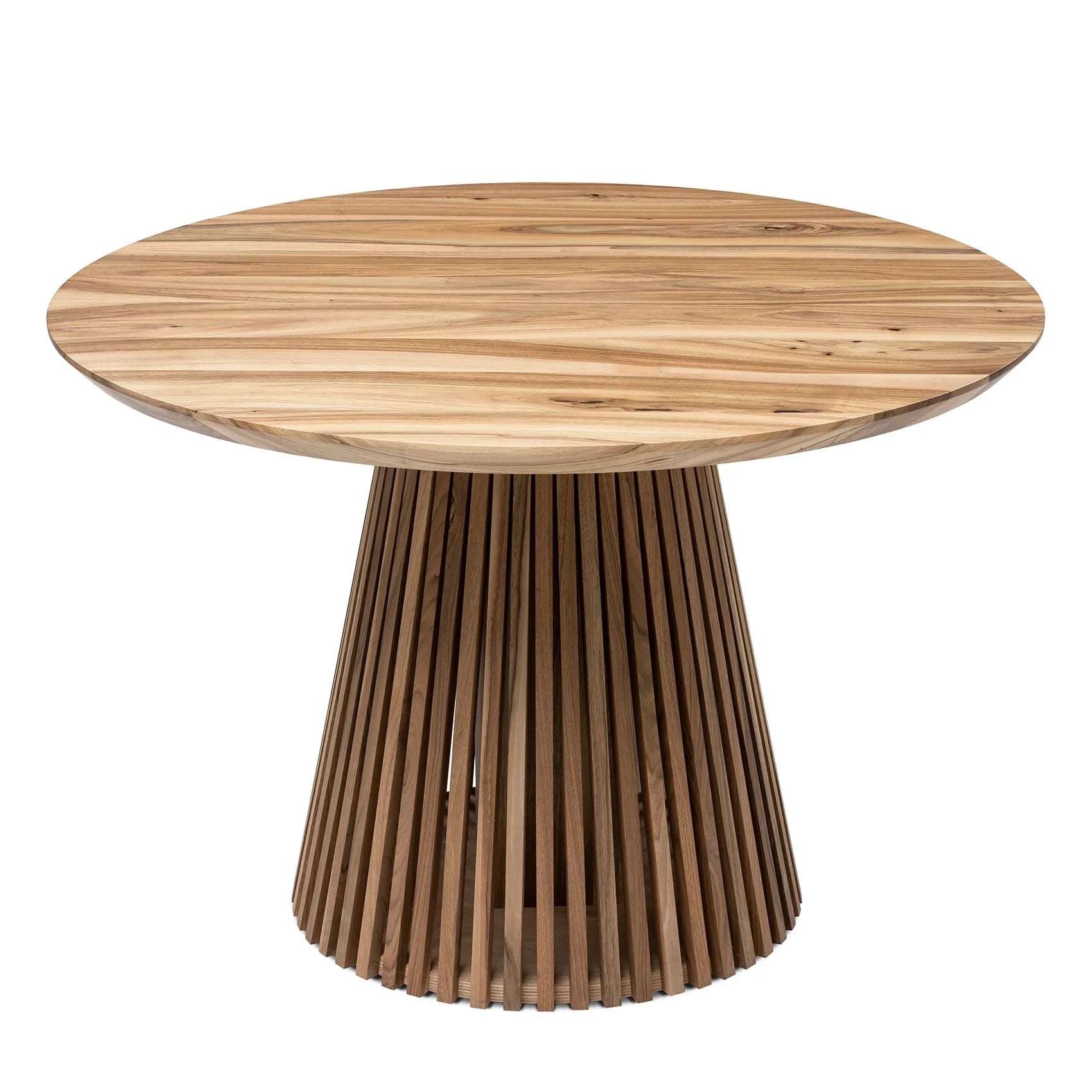 Vivien Round Extendable Dining Table in Solid Walnut