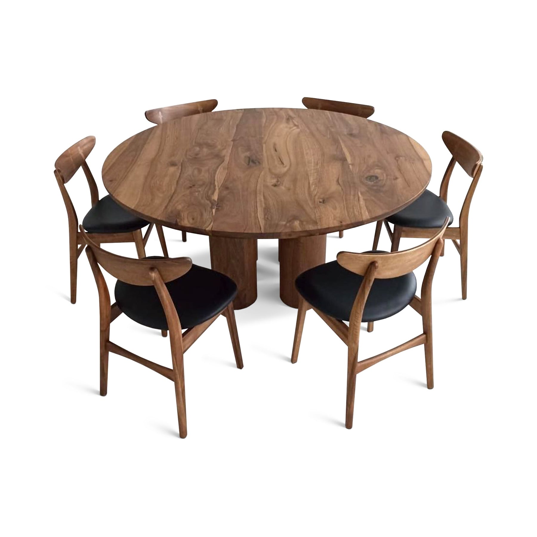 Ella Round Extendable Dining Table in Walnut