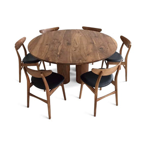 Ella Round Extendable Dining Table in Walnut