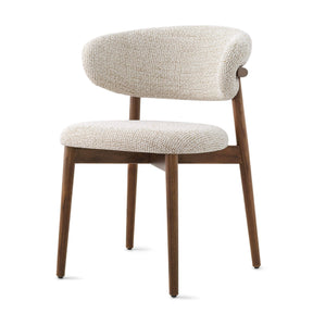 Ella Walnut Dining Chair Leather