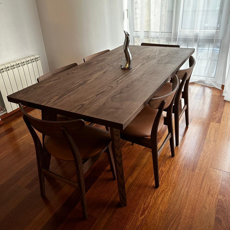 Aurora Extendable Dining Table in Chocolate Oak