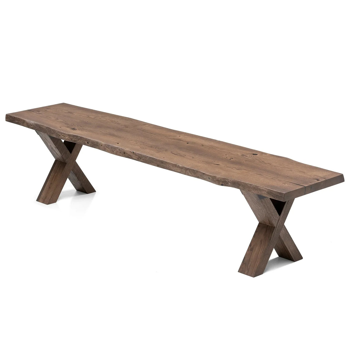 Chocolate Oak Bench 2-6 Seater