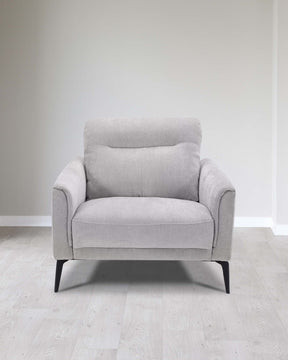 Brooks Light Grey Fabric Armchair