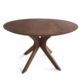 Bibi Extendable Round Dining Table in Solid Oak