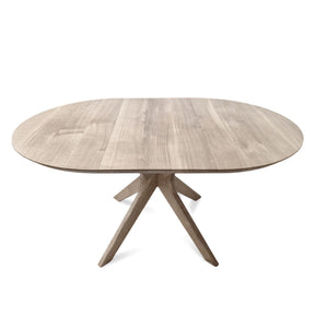 Bibi Extendable Round Dining Table in Solid Oak