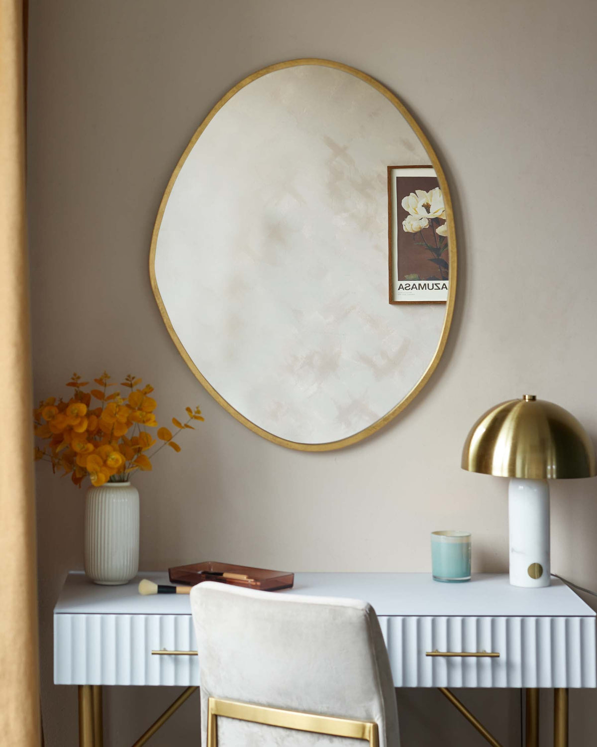 Channing Medium Wall Mirror Gold