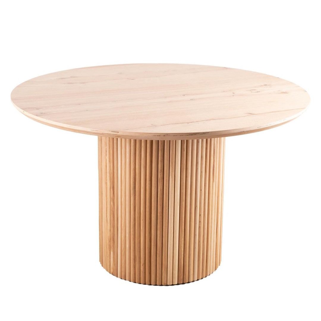 Chiara Extendable Oak Veneer Dining Table 120 cm